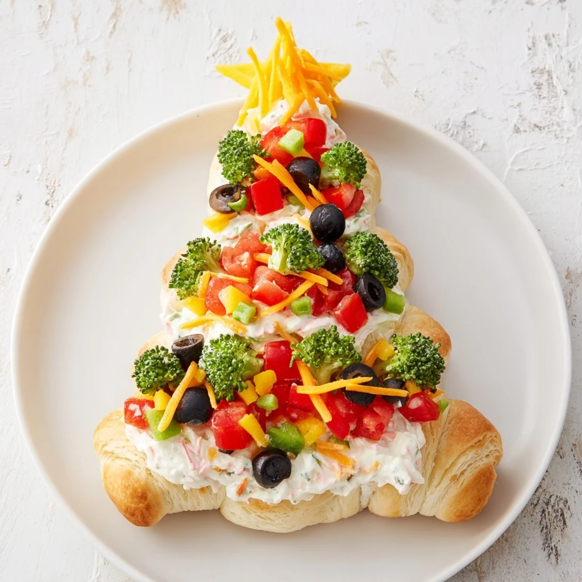 Easy Christmas Tree Veggie