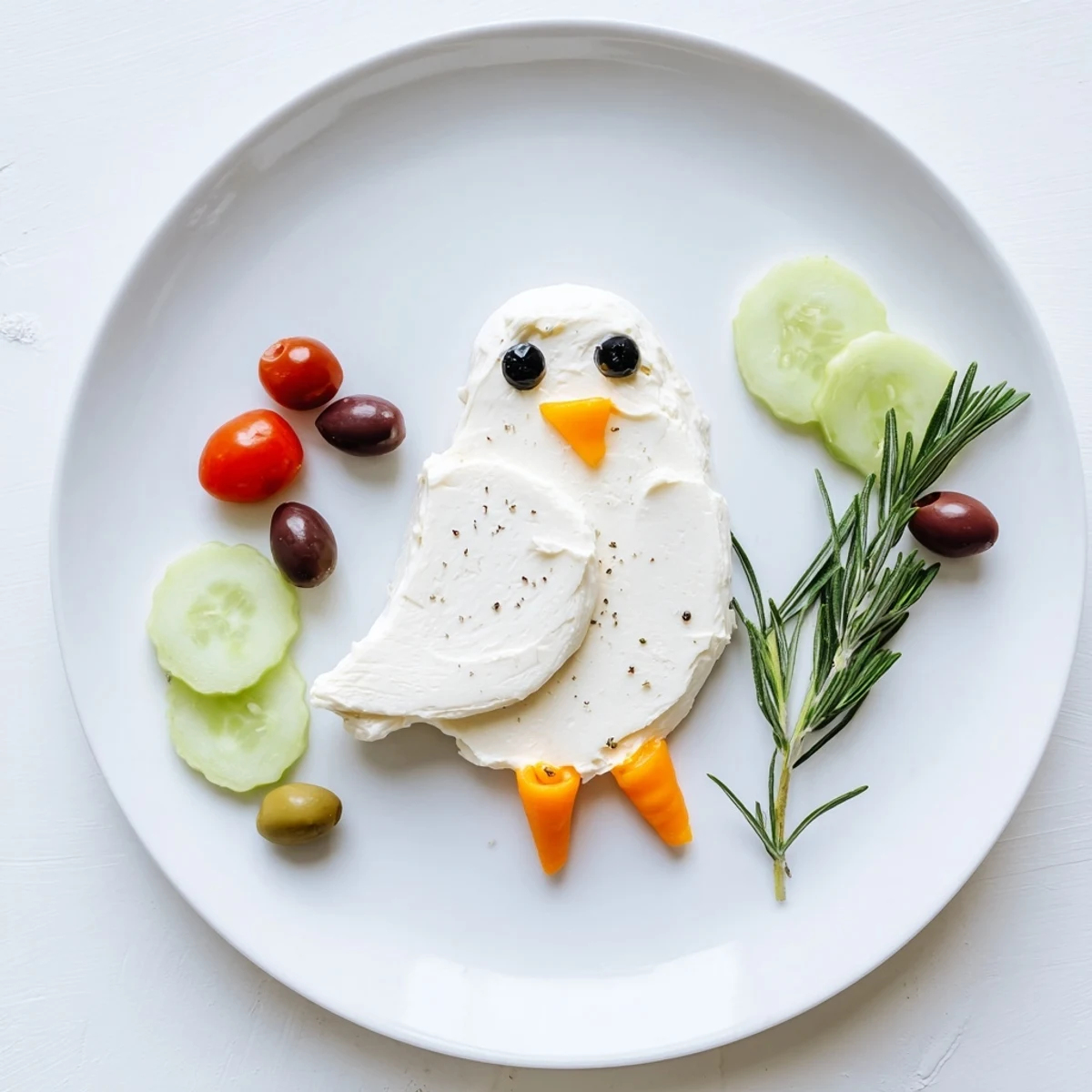 Peace Dove Christmas Olive Platter, a festive appetizer featuring creamy dove and colorful olives.