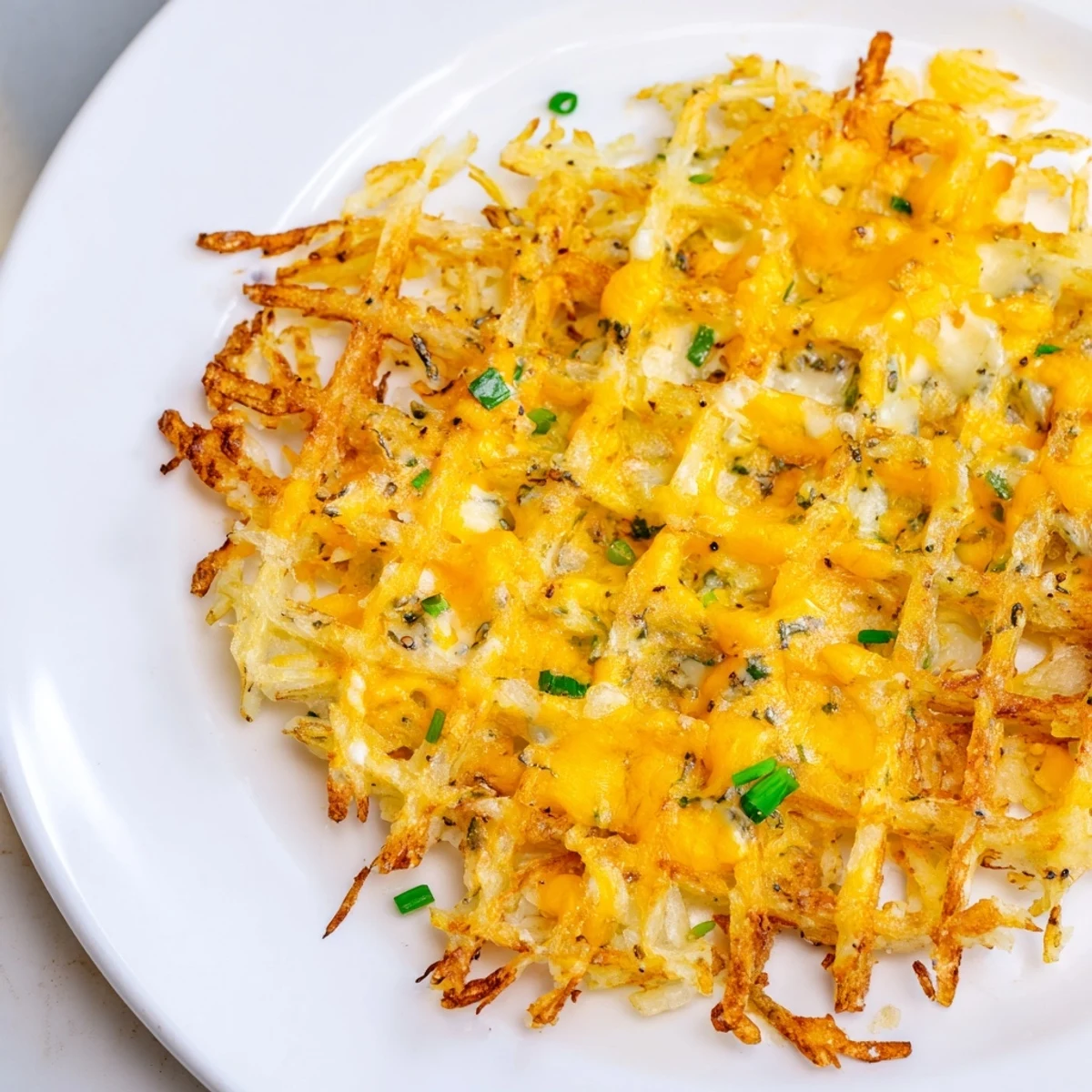 Cheesy Hash Brown Waffles
