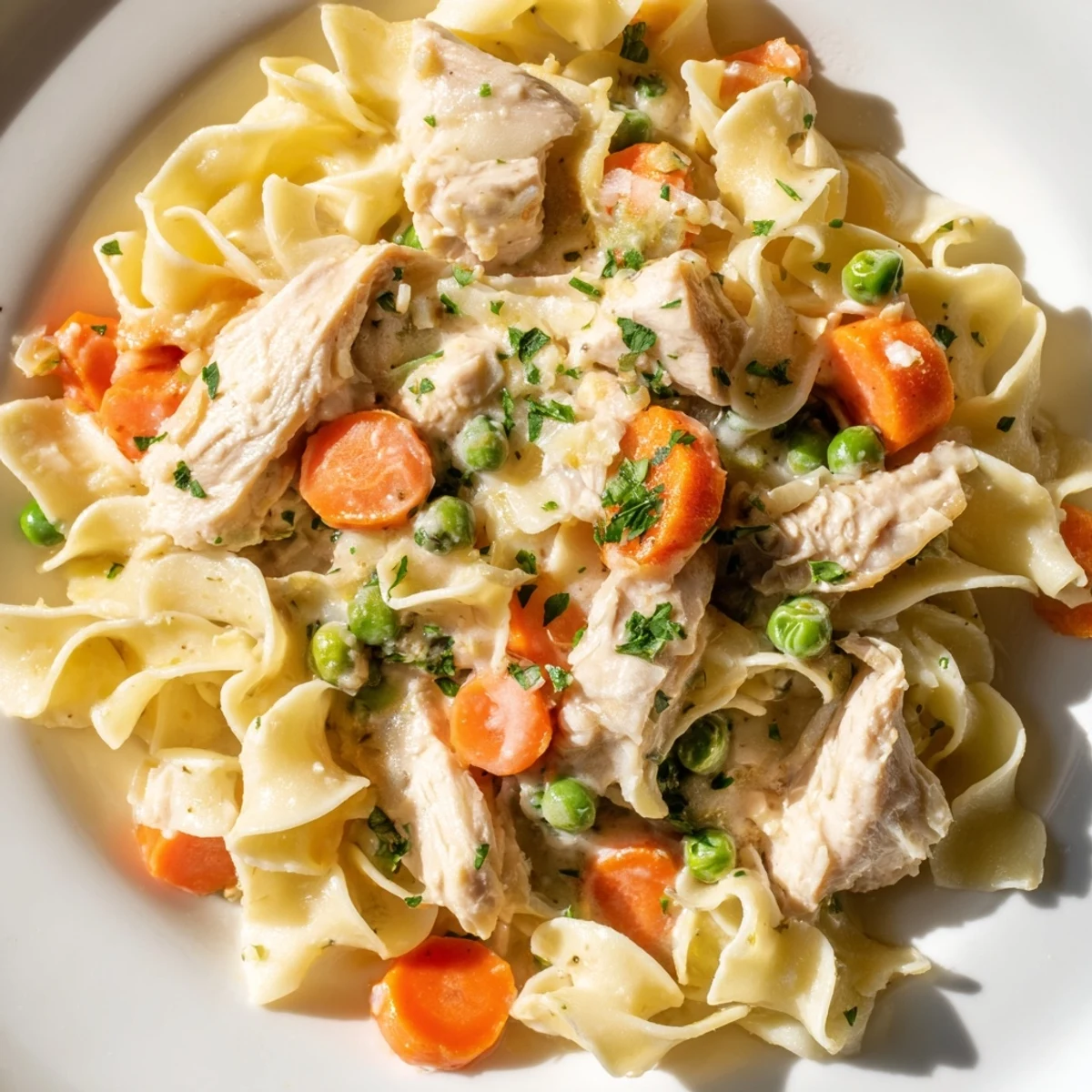 Creamy Chicken Egg Noodles