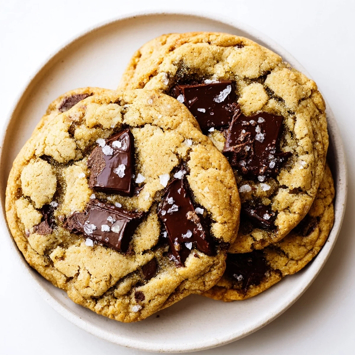Golden-brown Miso Brown Butter Cookies, perfectly crisp edges, and melted chocolate chips await your enjoyment.