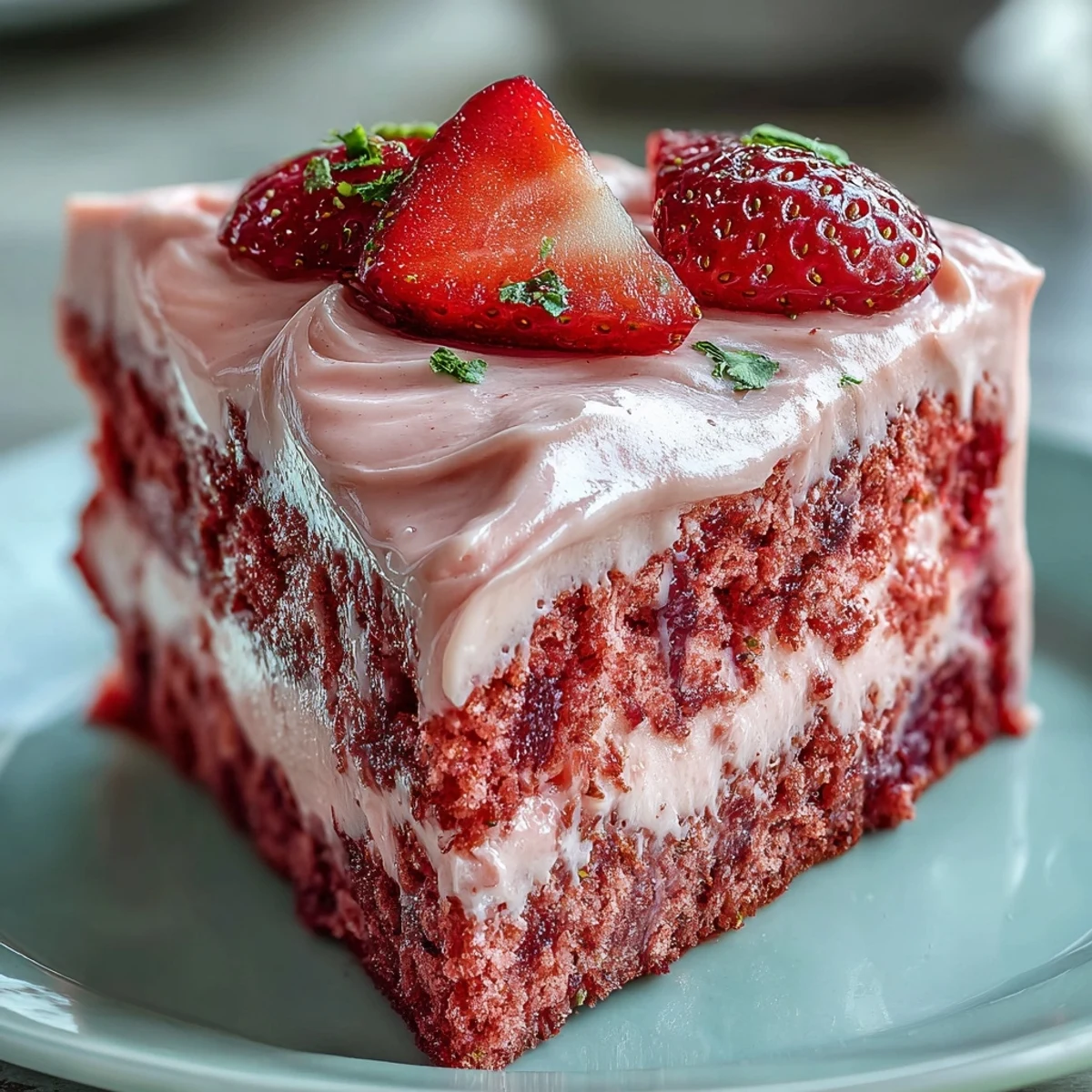 Beautiful pink strawberry lemonade cake with layers of moist vanilla sponge, fresh strawberry filling, and tangy lemon buttercream, perfect for Galentine's Day celebrations.