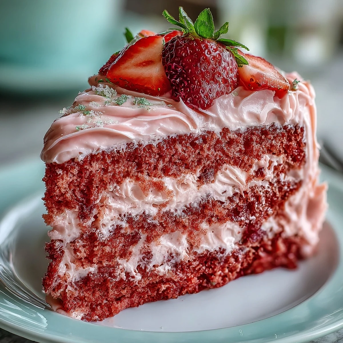 Pink Strawberry Lemonade Cake