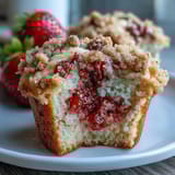 Strawberry Muffins Crumble Topping