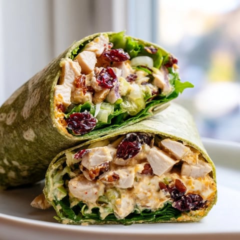 Cranberry Pecan Chicken Salad Christmas Wrap, overflowing with juicy chicken and bright cranberries, ready to eat.