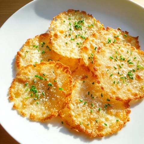 Golden-brown Crispy Cottage Cheese Chips, a healthy snack, ready to eat alongside a creamy dip.