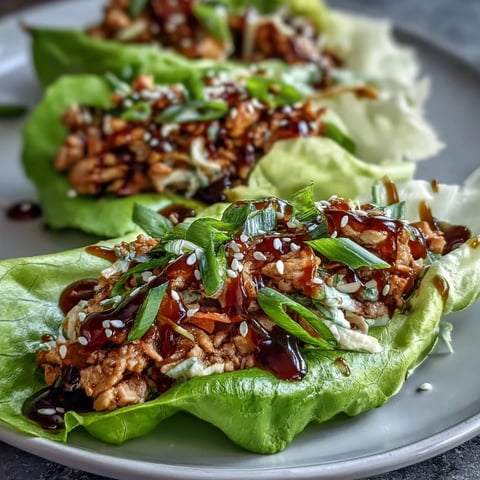Fresh Potsticker-Inspired Chicken Lettuce Boats filled with savory ground chicken, crunchy cabbage, and carrots on crisp butter lettuce.
