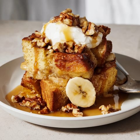 Butterscotch Banana Bread Pudding