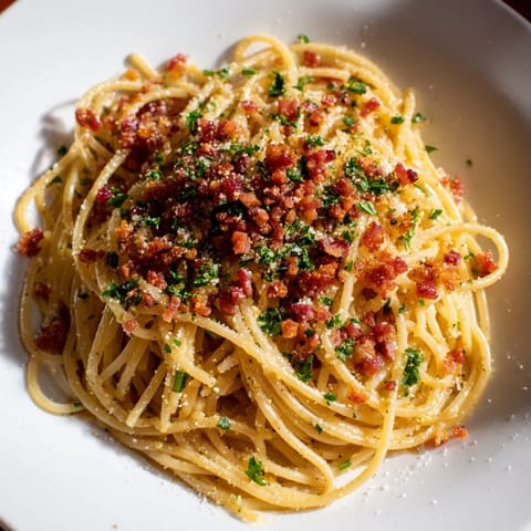 Garlic Butter Pasta Bacon