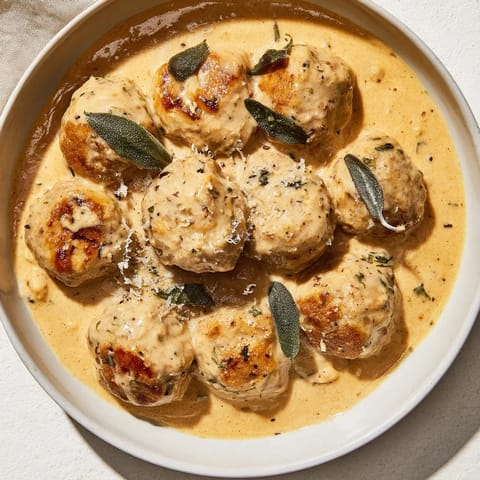 Turkey meatballs pumpkin sage