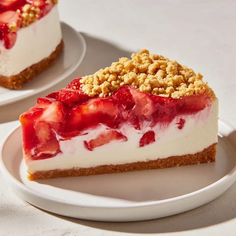 Strawberry Shortcake Cheesecake Delight