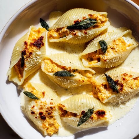 Pumpkin Gouda Stuffed Shells