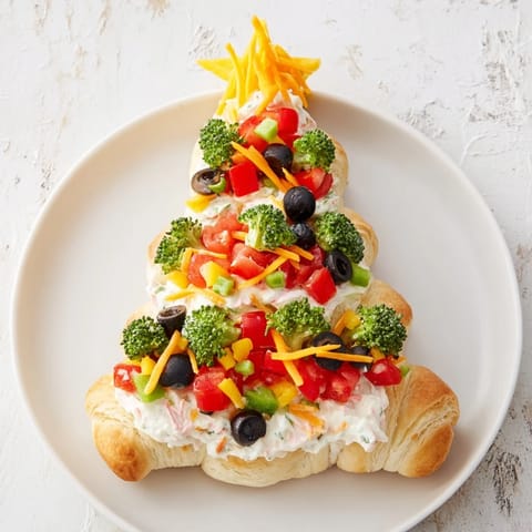 Easy Christmas Tree Veggie