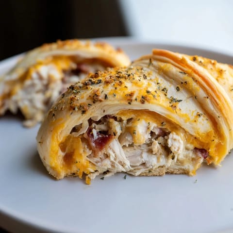 Cheesy Chicken Bacon Rolls
