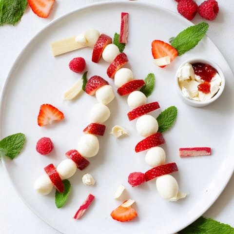 A beautiful, close-up shot of the Festive Red and White Candy Cane Snack Board ready to serve.