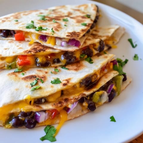 Black Bean Cheesy Quesadilla