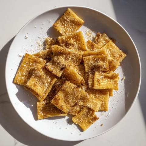 Crispy Golden Pasta Chips