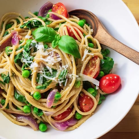 Spring Veggie One-Pot Spaghetti