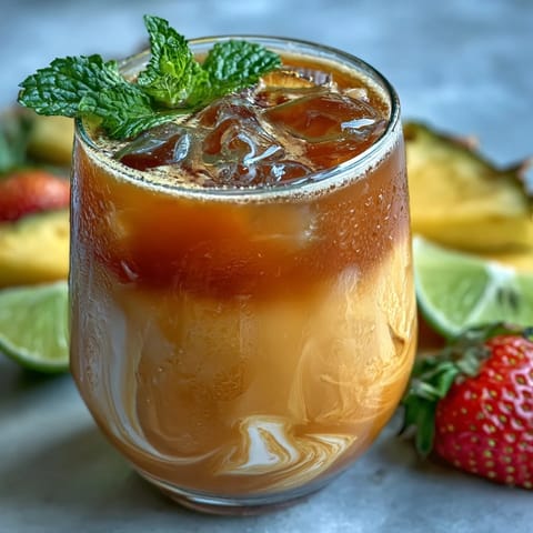 Iced Guava Passionfruit Drink