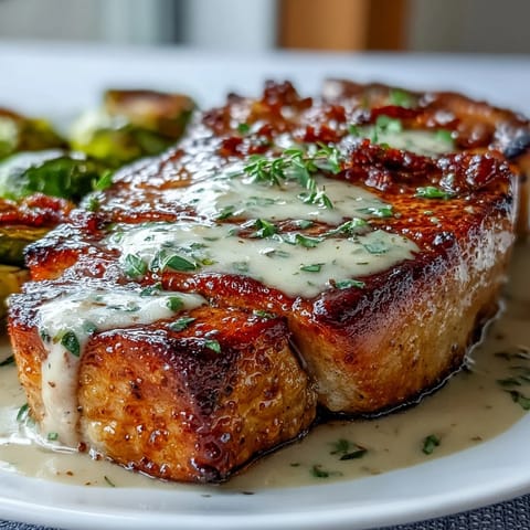 Keto Creamy Dijon Pork Chops
