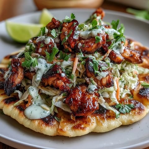 Honey Garlic Naan Chicken