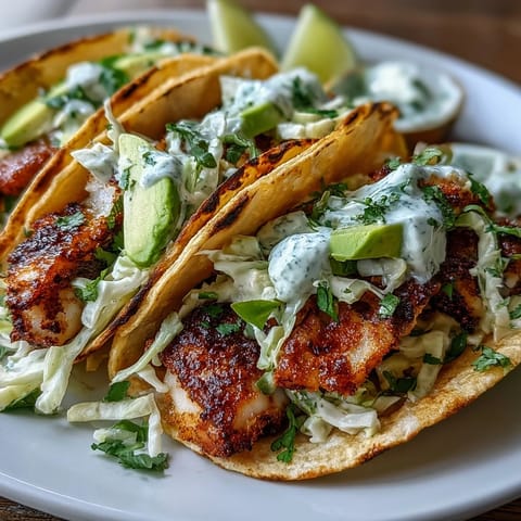 Spicy lime fish tacos