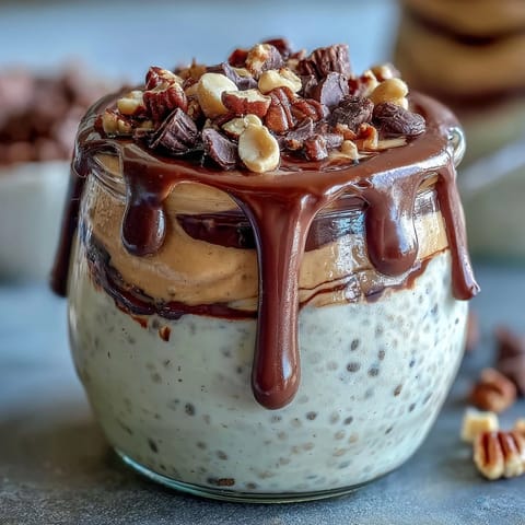 Peanut Butter Cup Overnight Oats