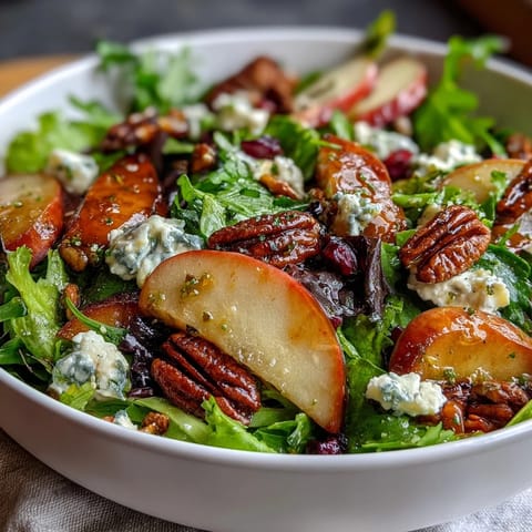 Crunchy celery apple salad with walnuts and feta, a vibrant mix of crisp apples, celery, and toasted nuts.  