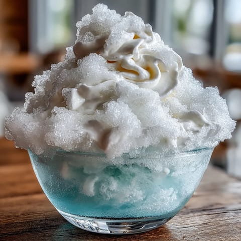 Fluffy TikTok Cloud Slushie in two glasses, light and frosty with a sweet citrus fizz, ready to enjoy with a straw.