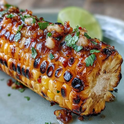 Juicy grilled corn ribs, char-kissed and loaded with spiced lime butter.