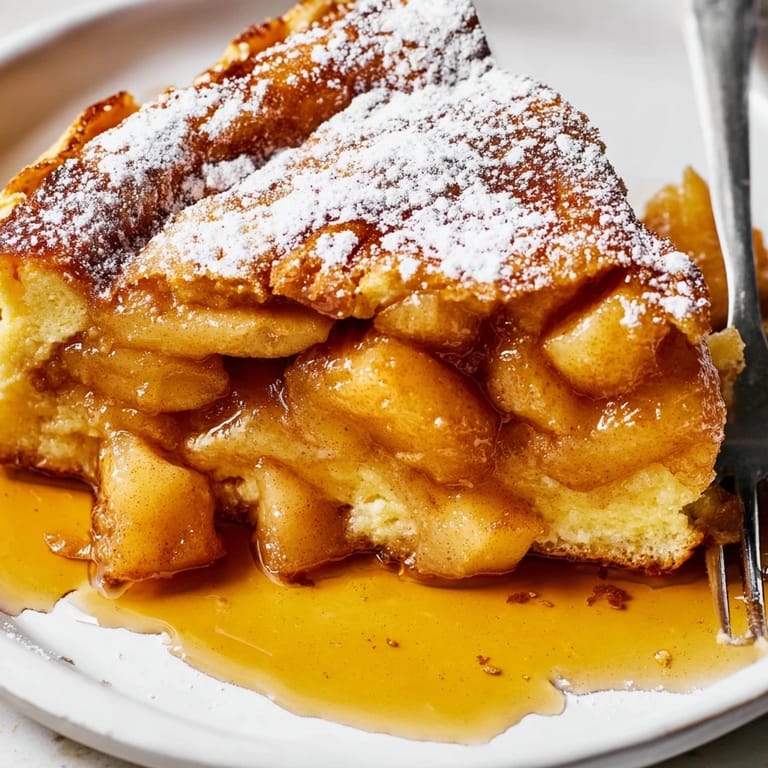 Delicious Cinnamon Apple Skillet Pancakes, a cozy brunch option perfect for sharing.