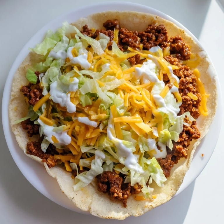 A close-up of a Cheesy Gordita Crunch taco shows a perfect bite, complete with beef, cheese, and sauce.