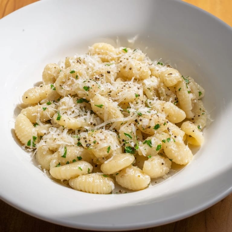 Creamy one-pot garlic butter ditalini: rustic Italian pasta ready in only fifteen minutes.