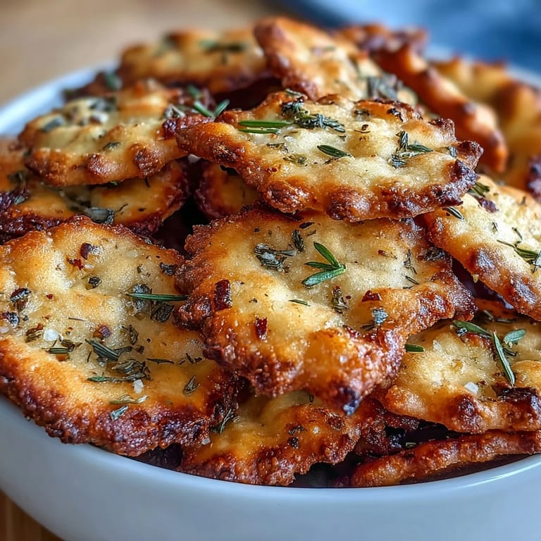 Freshly baked Ranch Oyster Crackers cooling on a sheet pan, ready for game day snacking or soup toppings.
