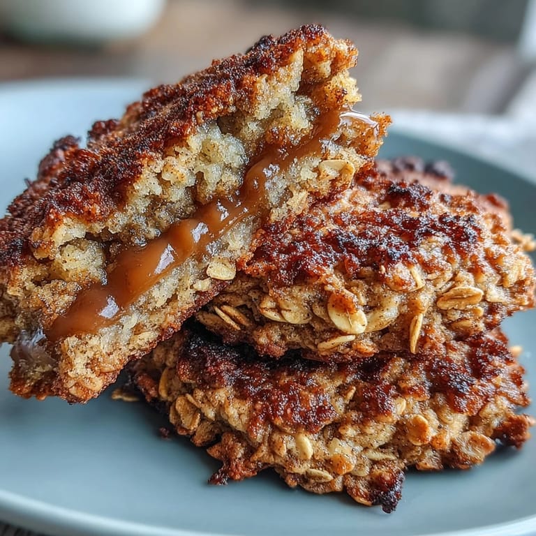 Warm cinnamon banana oat cookies, soft and chewy, studded with raisins and perfect for a healthy vegan breakfast on the go.