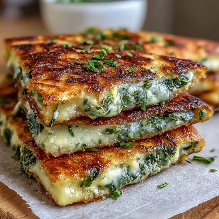 Cheesy spinach-filled shamrock quesadillas, served warm with sour cream and salsa for a playful twist.
