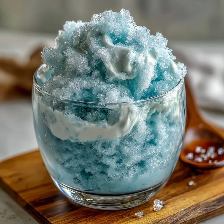 Bright, airy TikTok Cloud Slushie with a frosty texture, blending citrus soda and creamy milk for a refreshing treat.