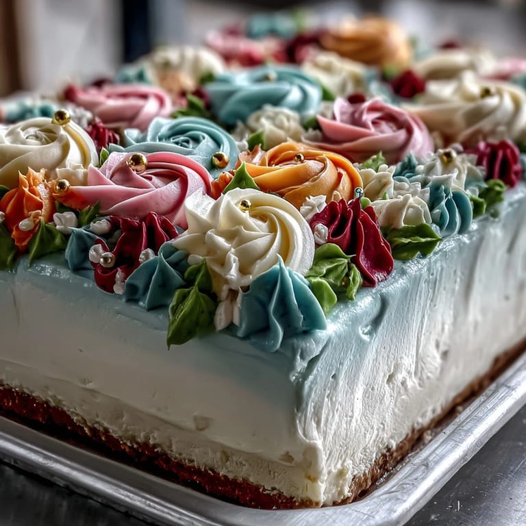 Festive sheet cake decorated with colorful buttercream roses and fondant diploma, ideal for graduation party dessert table.