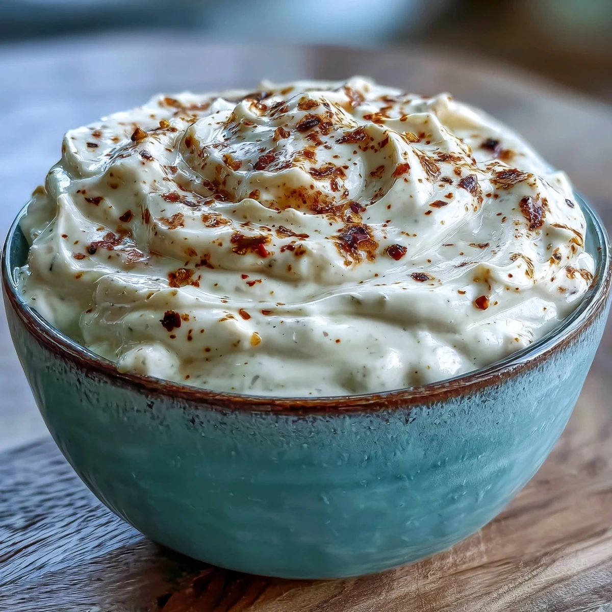 Creamy, zesty Southwest Ranch Sauce in a bowl, garnished with fresh cilantro, ideal for dipping wings or drizzling over salads.